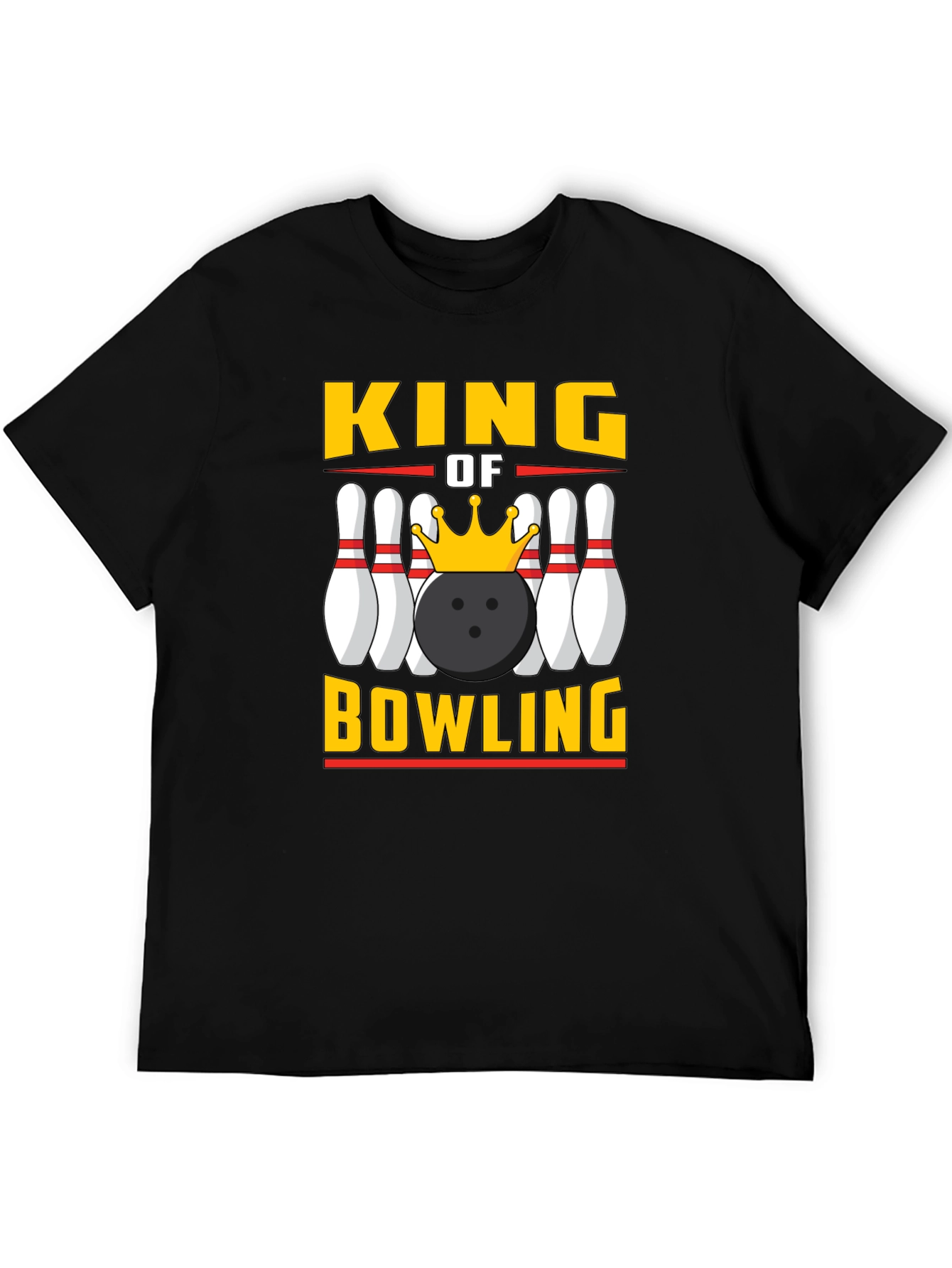 King of Bowling Graphic Tee - Strike Style!