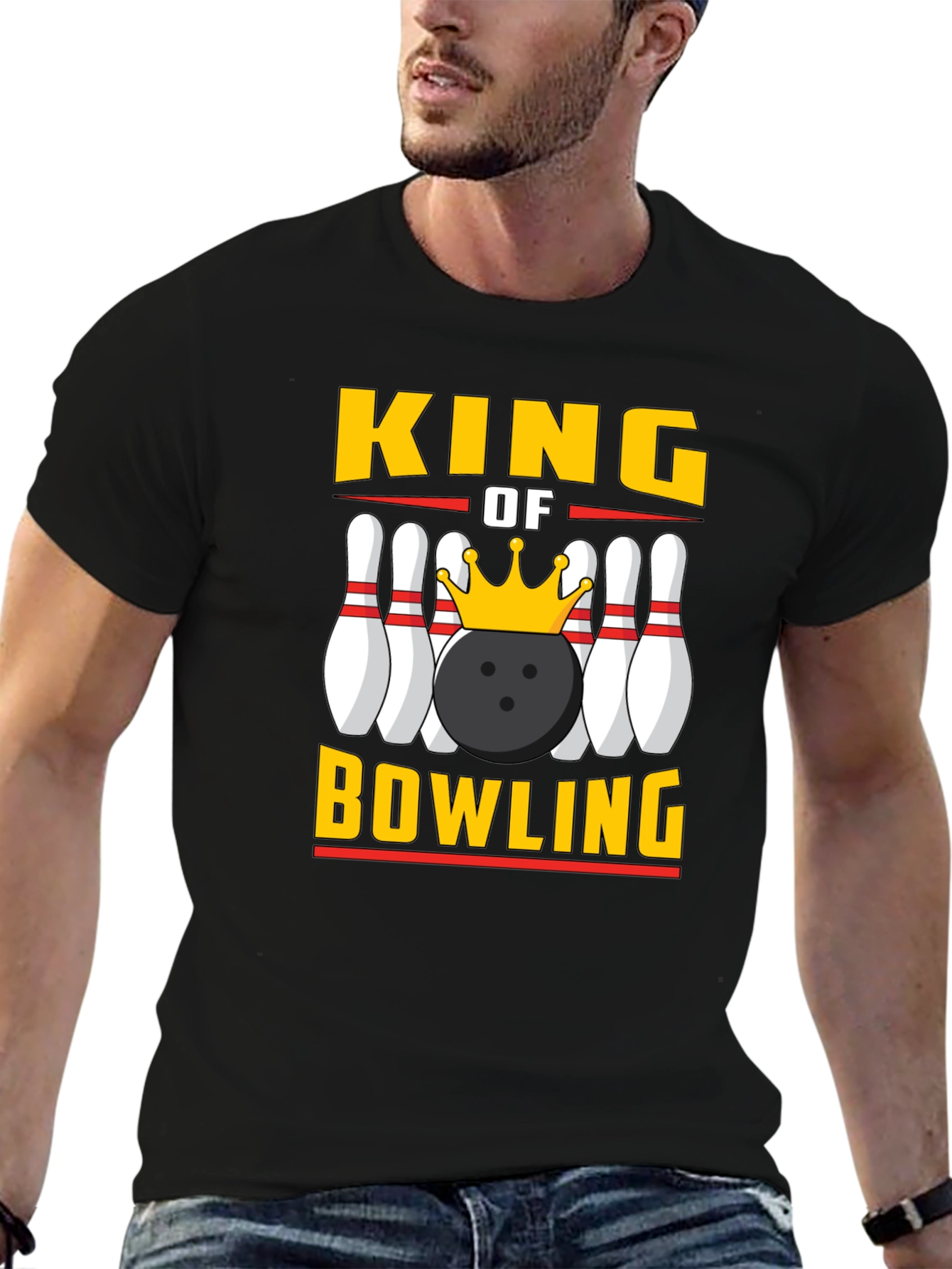 King of Bowling Graphic Tee - Strike Style!