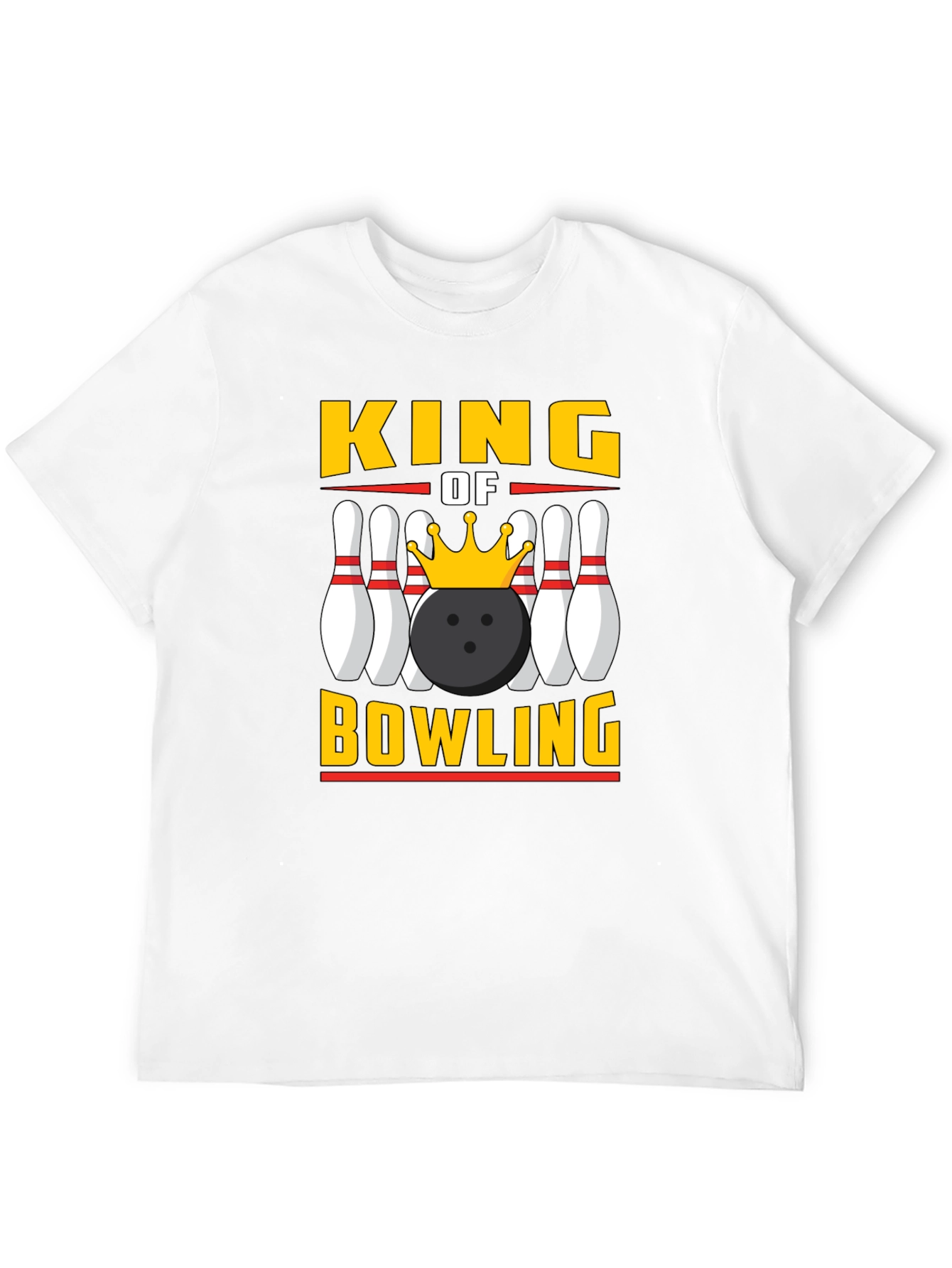 King of Bowling Graphic Tee - Strike Style!
