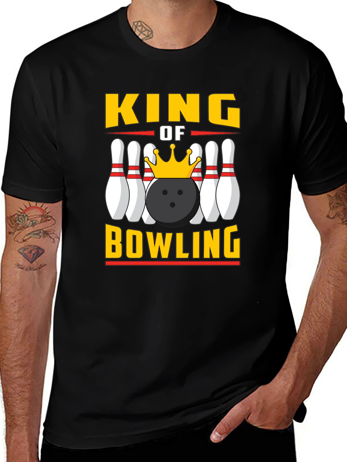 King of Bowling Graphic Tee - Strike Style!