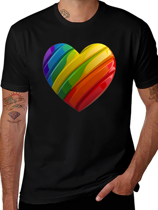 Rainbow Heart Pride T-Shirt