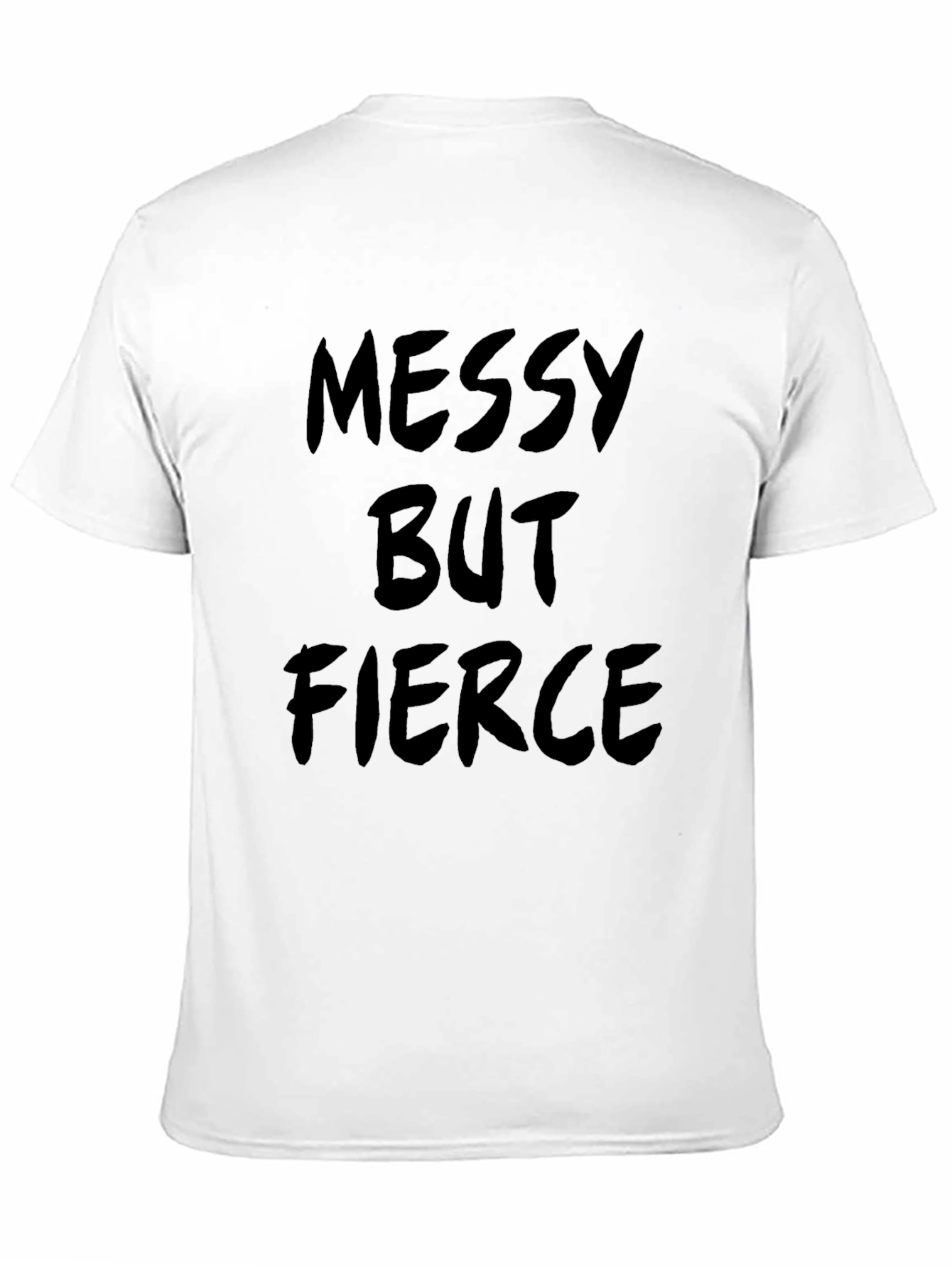 Messy But Fierce Graphic Tee - Black