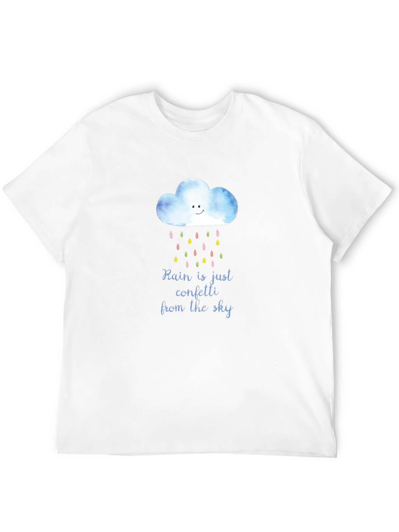 Rain Confetti T-Shirt - Unique Weather Design