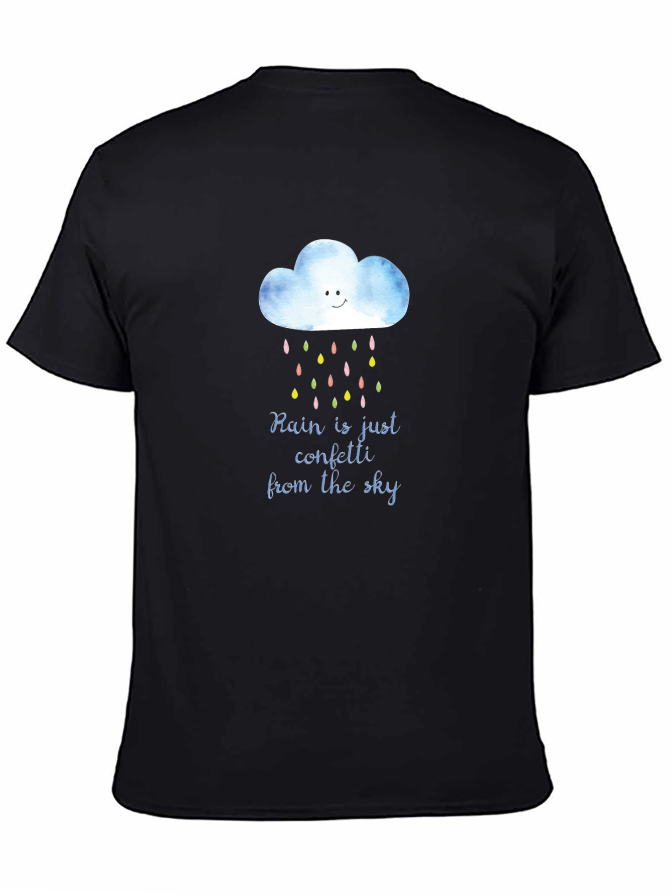 Rain Confetti T-Shirt - Unique Weather Design