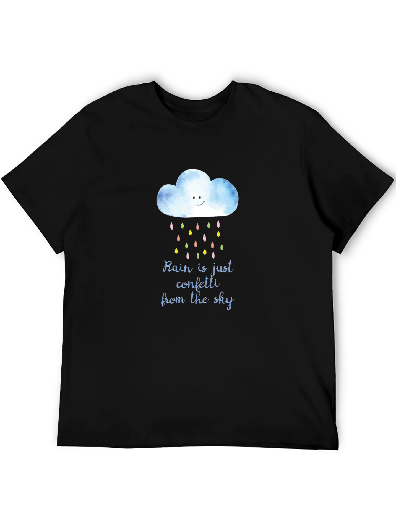 Rain Confetti T-Shirt - Unique Weather Design