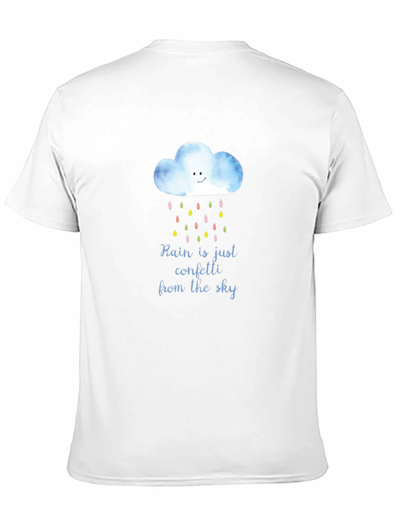 Rain Confetti T-Shirt - Unique Weather Design