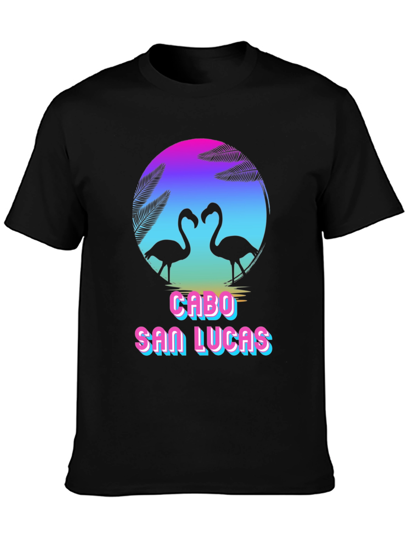 Cabo San Lucas Flamingo Graphic T-Shirt