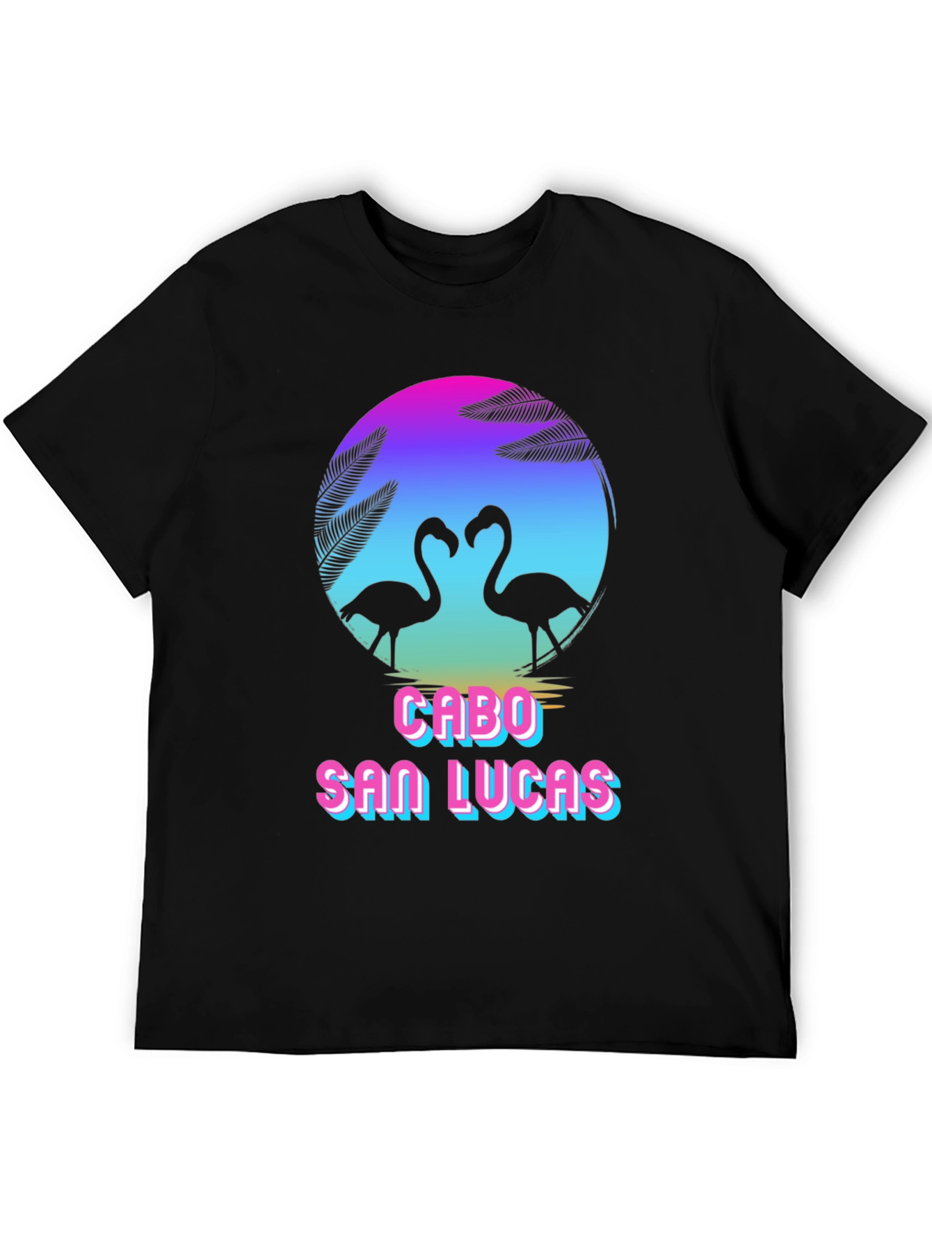 Cabo San Lucas Flamingo Graphic T-Shirt