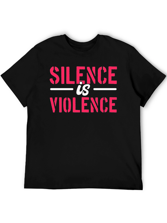 Silence is Violence Graphic Tee - Black