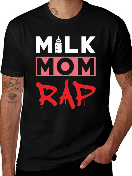 Milk Mom Rap Funny Graphic T-Shirt