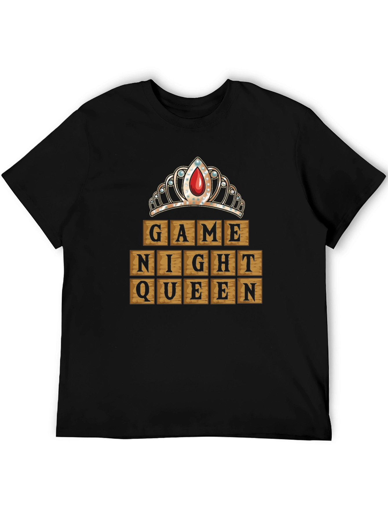 Game Night Queen Graphic Tee - Black