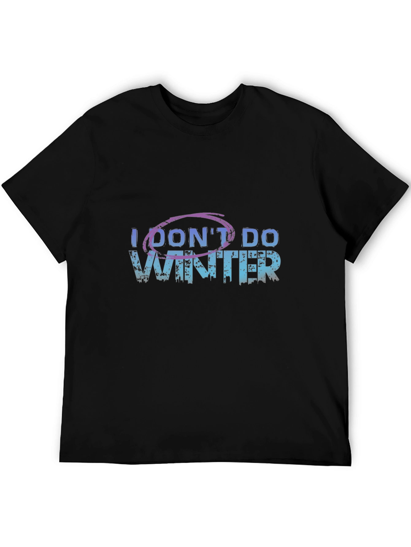 I Dont Do Winter Graphic Tee - Black