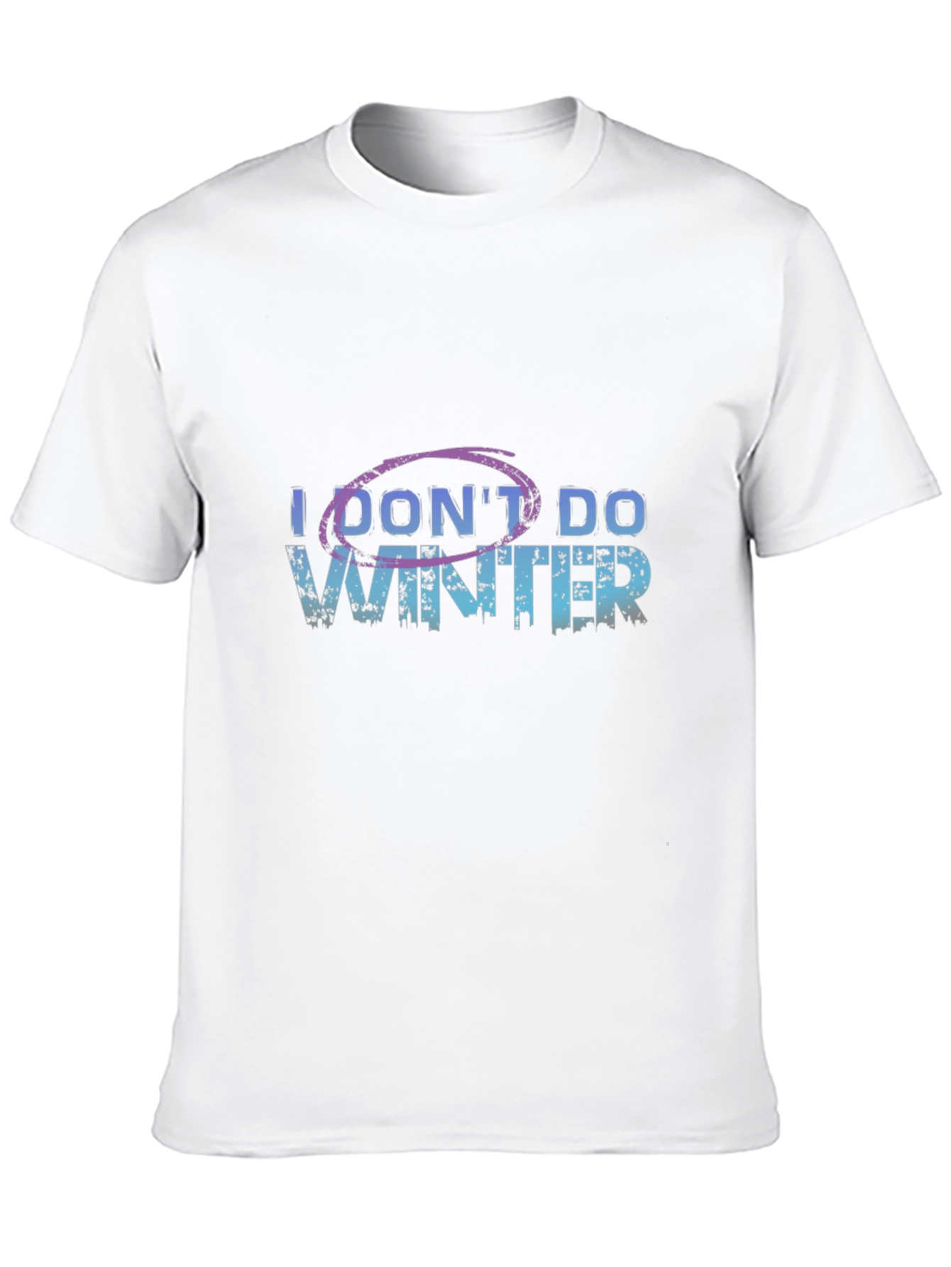 I Dont Do Winter Graphic Tee - Black