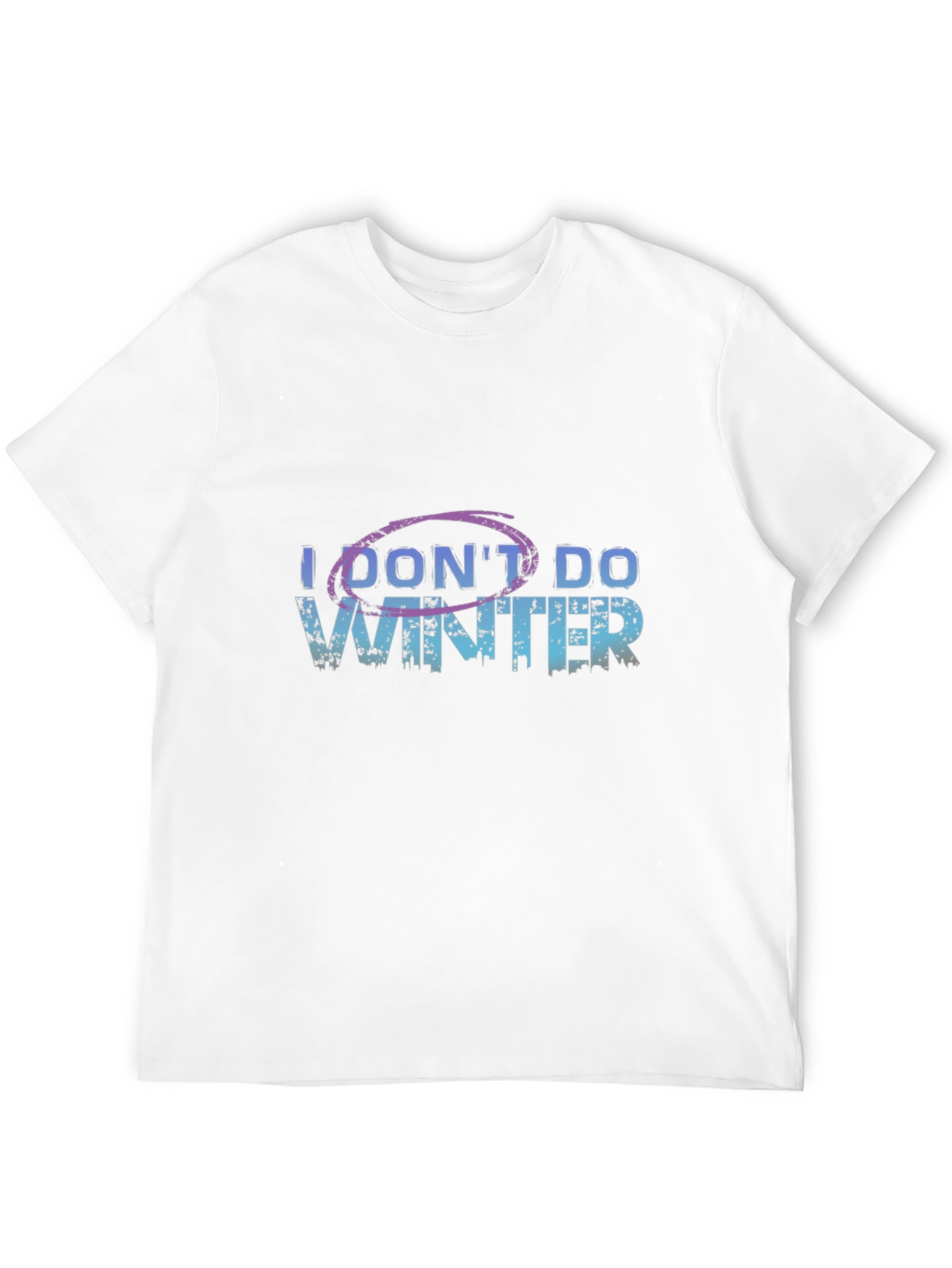 I Dont Do Winter Graphic Tee - Black