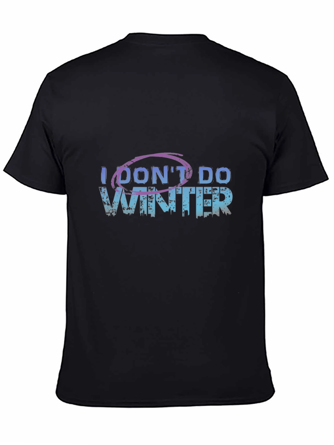 I Dont Do Winter Graphic Tee - Black