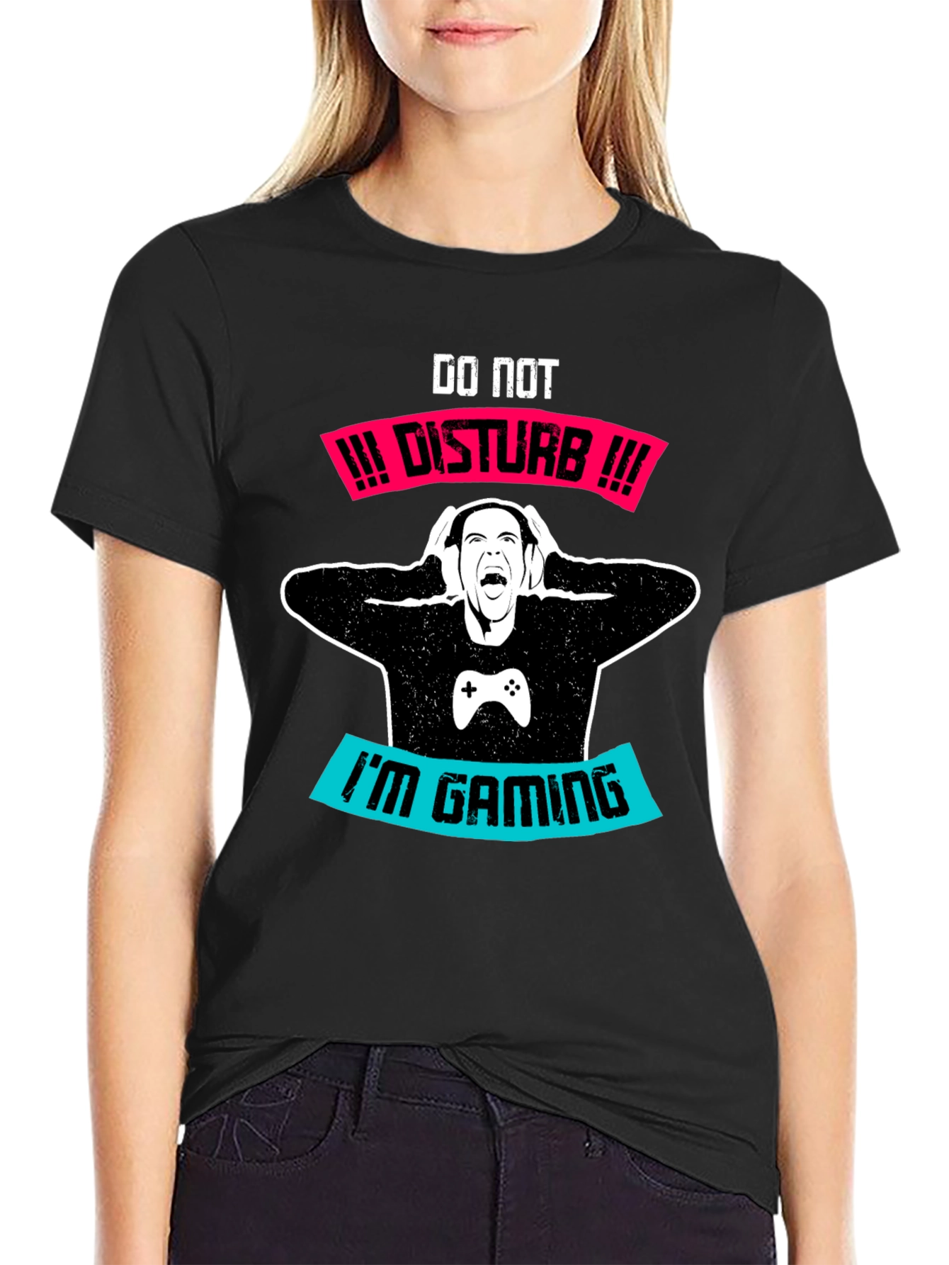 Gamer T-Shirt - Do Not Disturb Im Gaming Tee