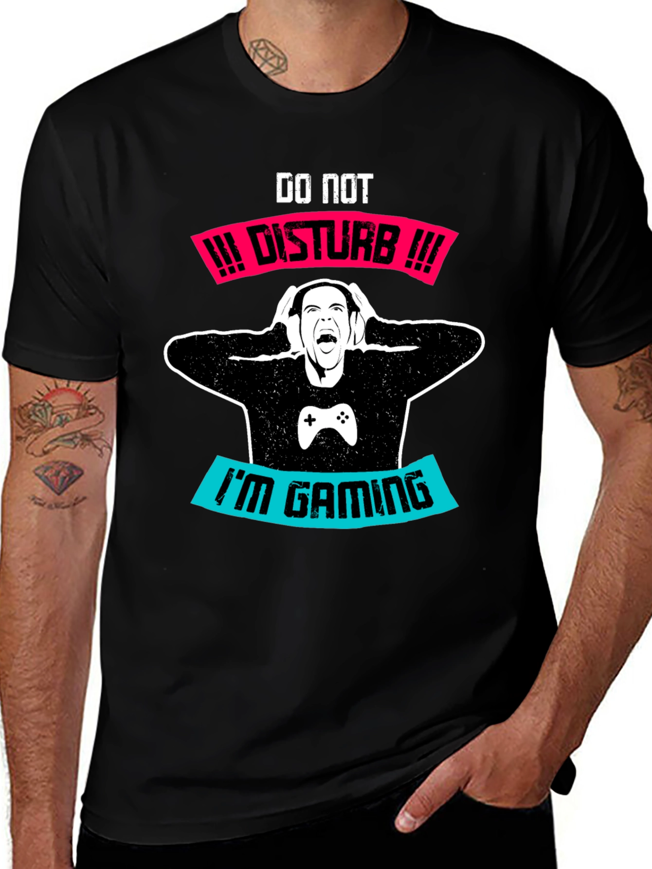 Gamer T-Shirt - Do Not Disturb Im Gaming Tee