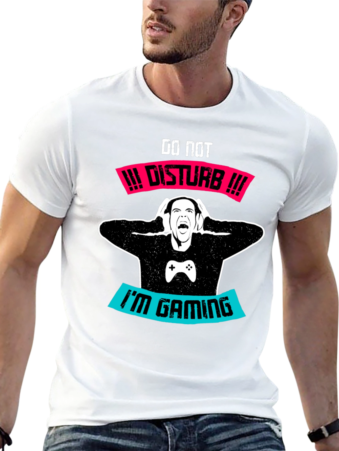 Gamer T-Shirt - Do Not Disturb Im Gaming Tee