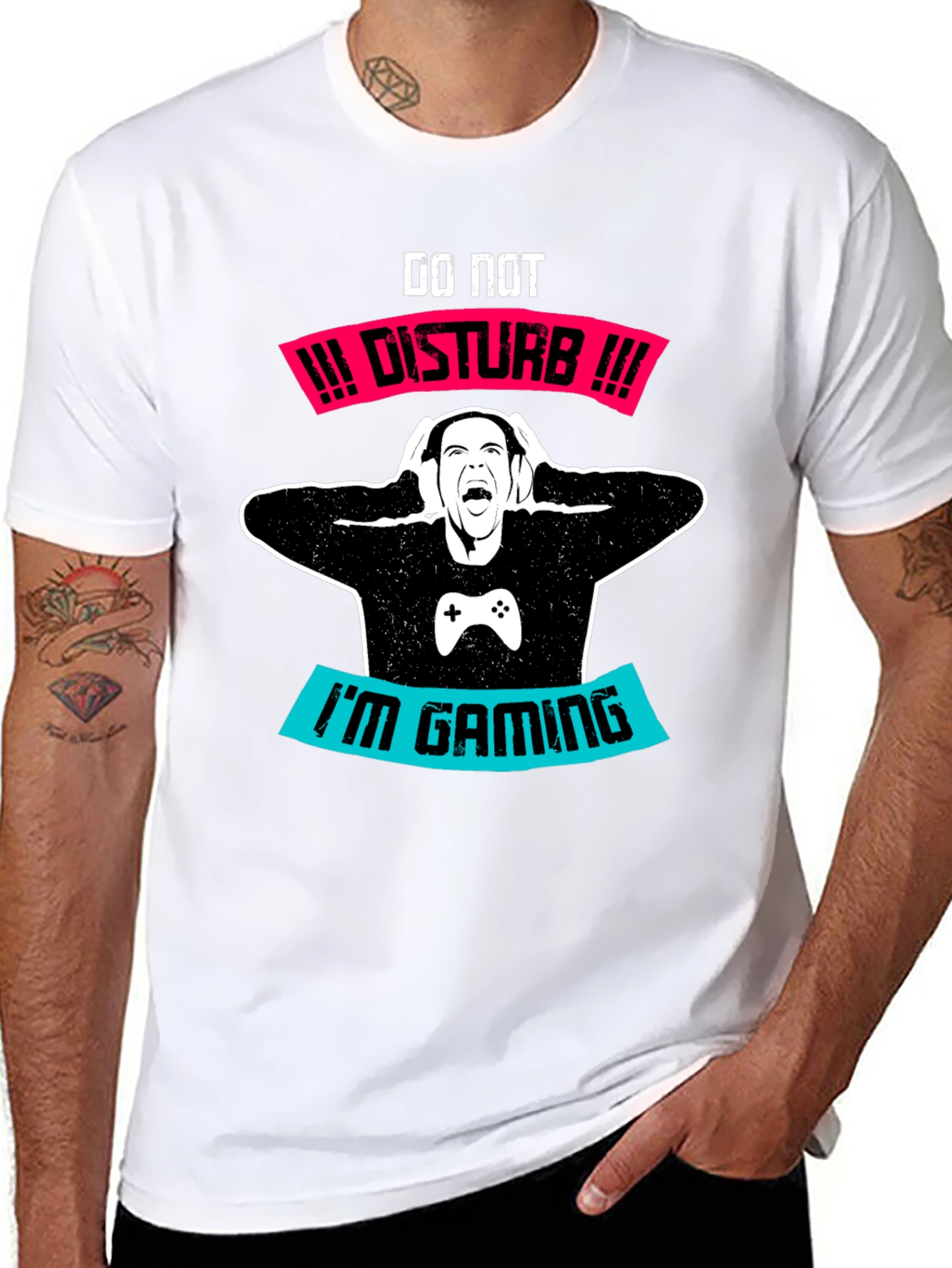 Gamer T-Shirt - Do Not Disturb Im Gaming Tee