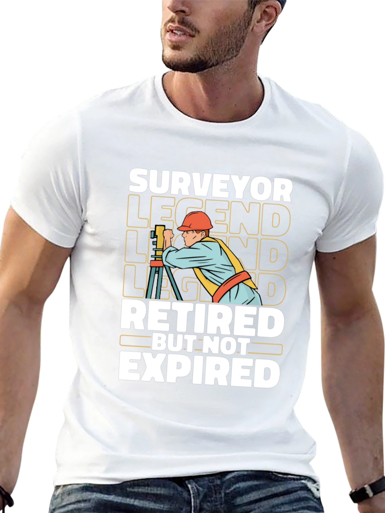 Surveyor Legend T-Shirt - Retired But Not Expired