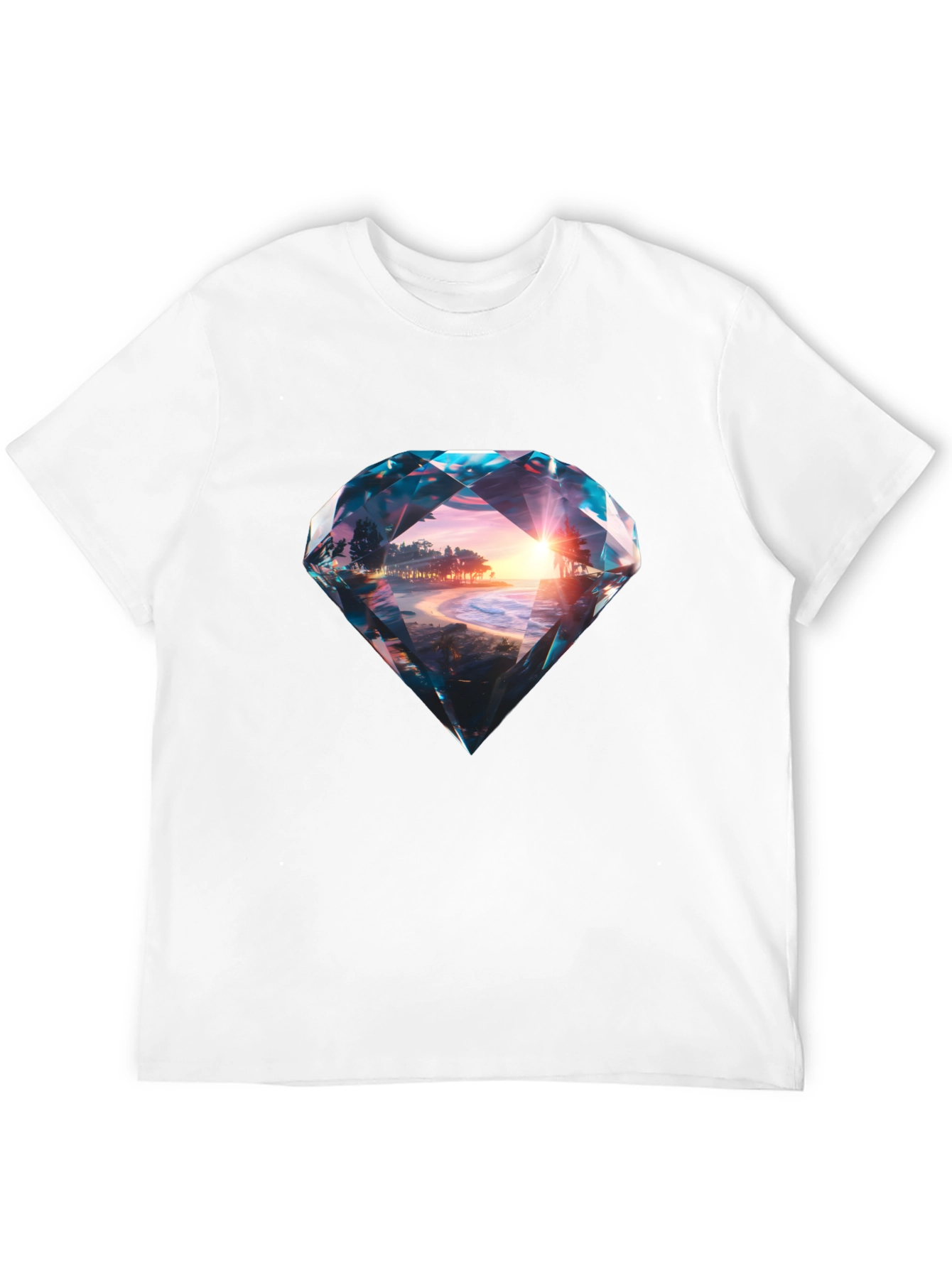 Diamond Sunset Beach Graphic Tee