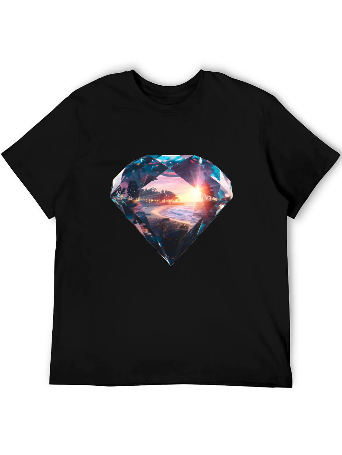 Diamond Sunset Beach Graphic Tee