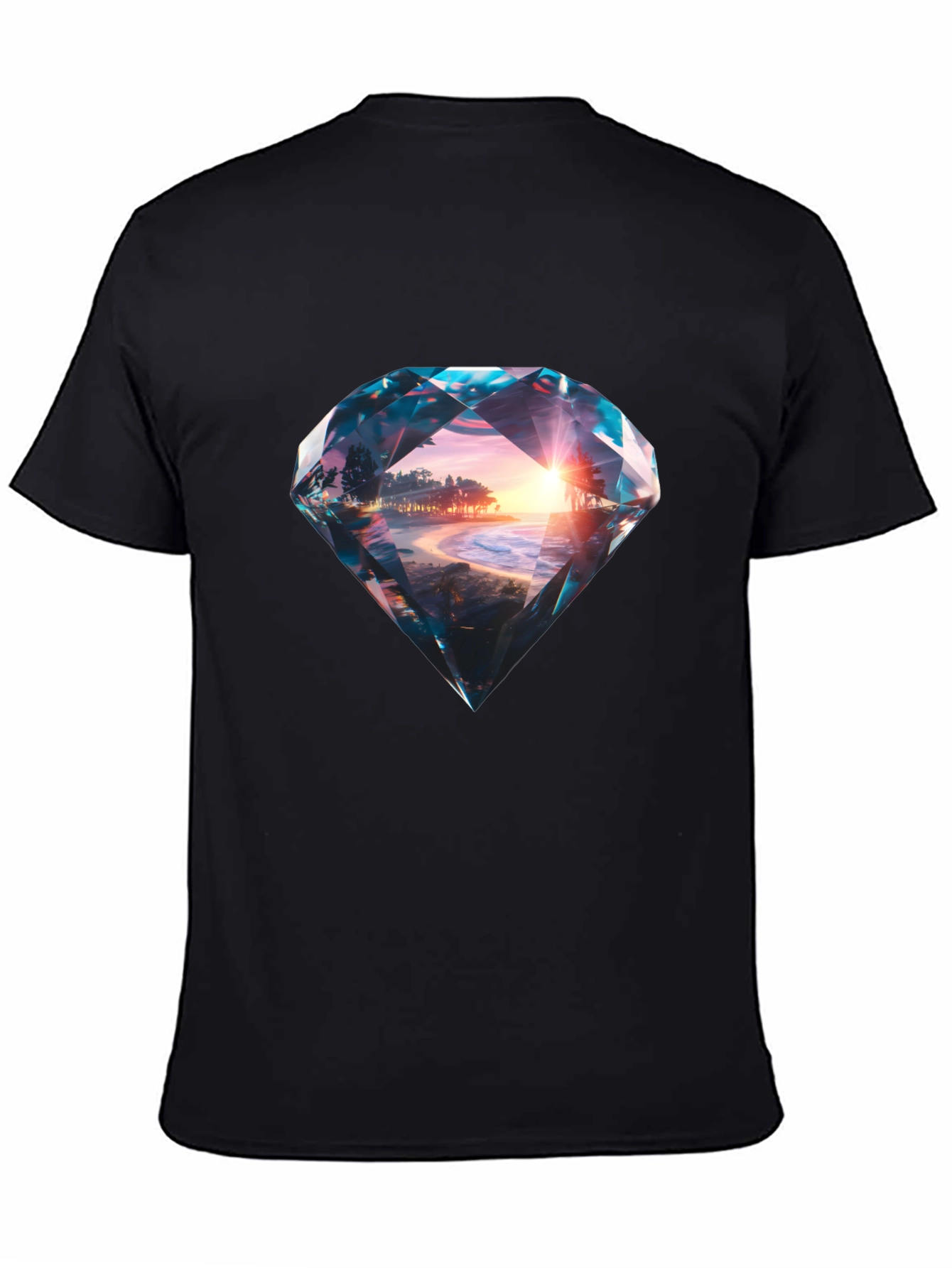 Diamond Sunset Beach Graphic Tee