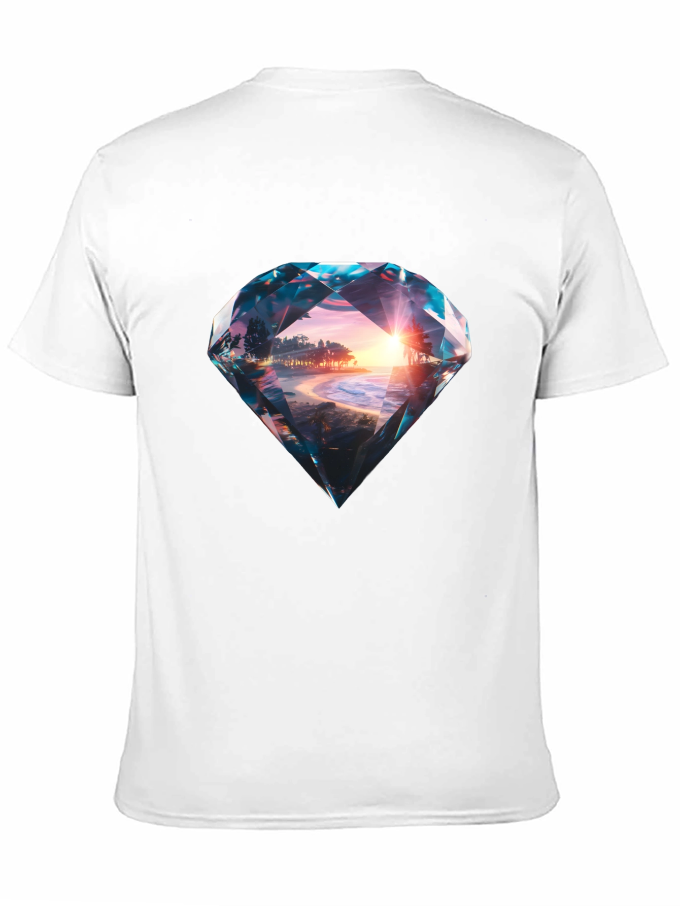 Diamond Sunset Beach Graphic Tee