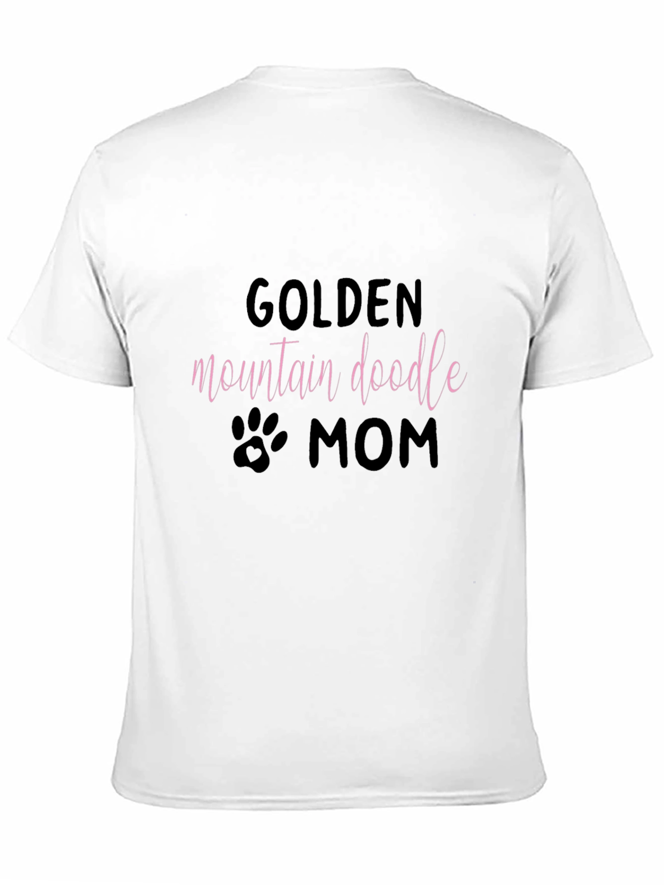 Golden Mountain Doodle Mom Black T-Shirt