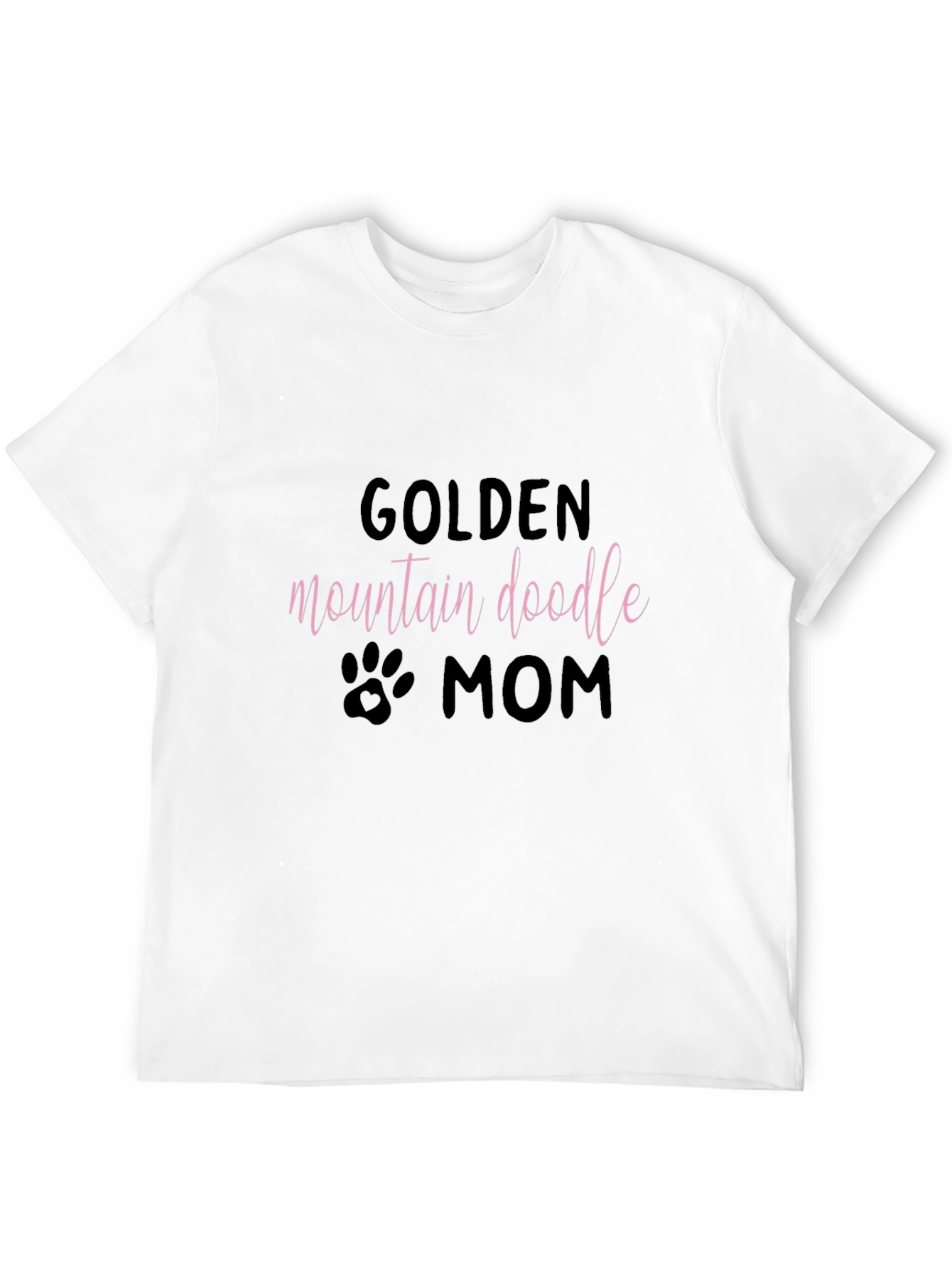 Golden Mountain Doodle Mom Black T-Shirt