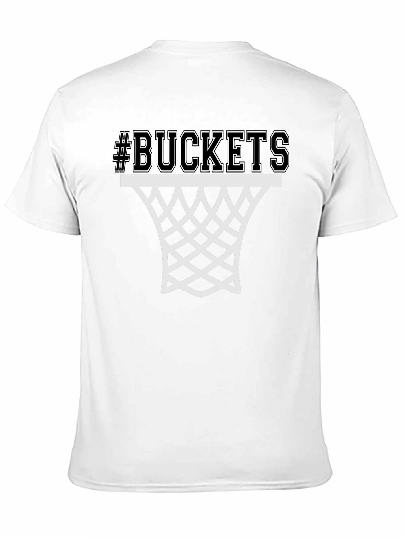 Buckets Graphic Tee - Basketball Fan Shirt