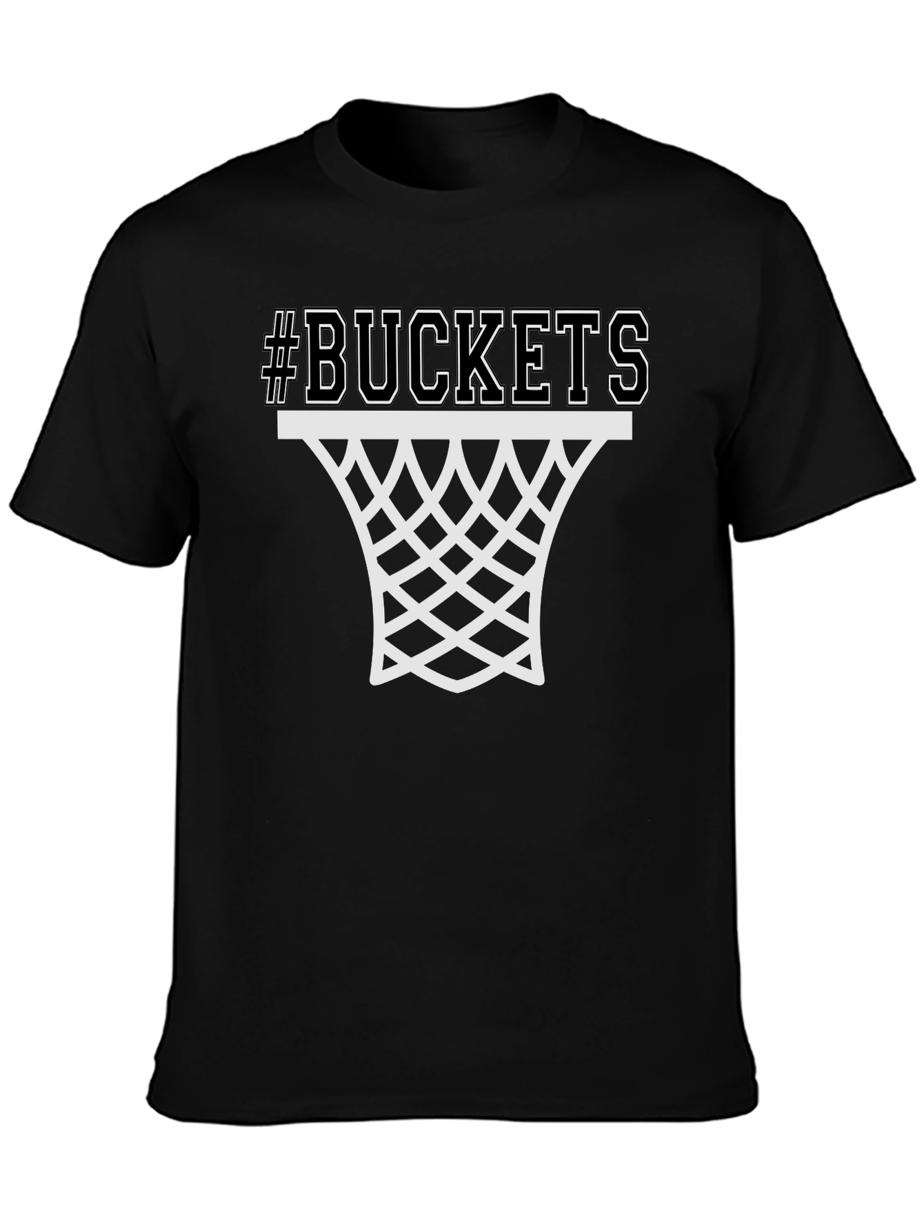 Buckets Graphic Tee - Basketball Fan Shirt