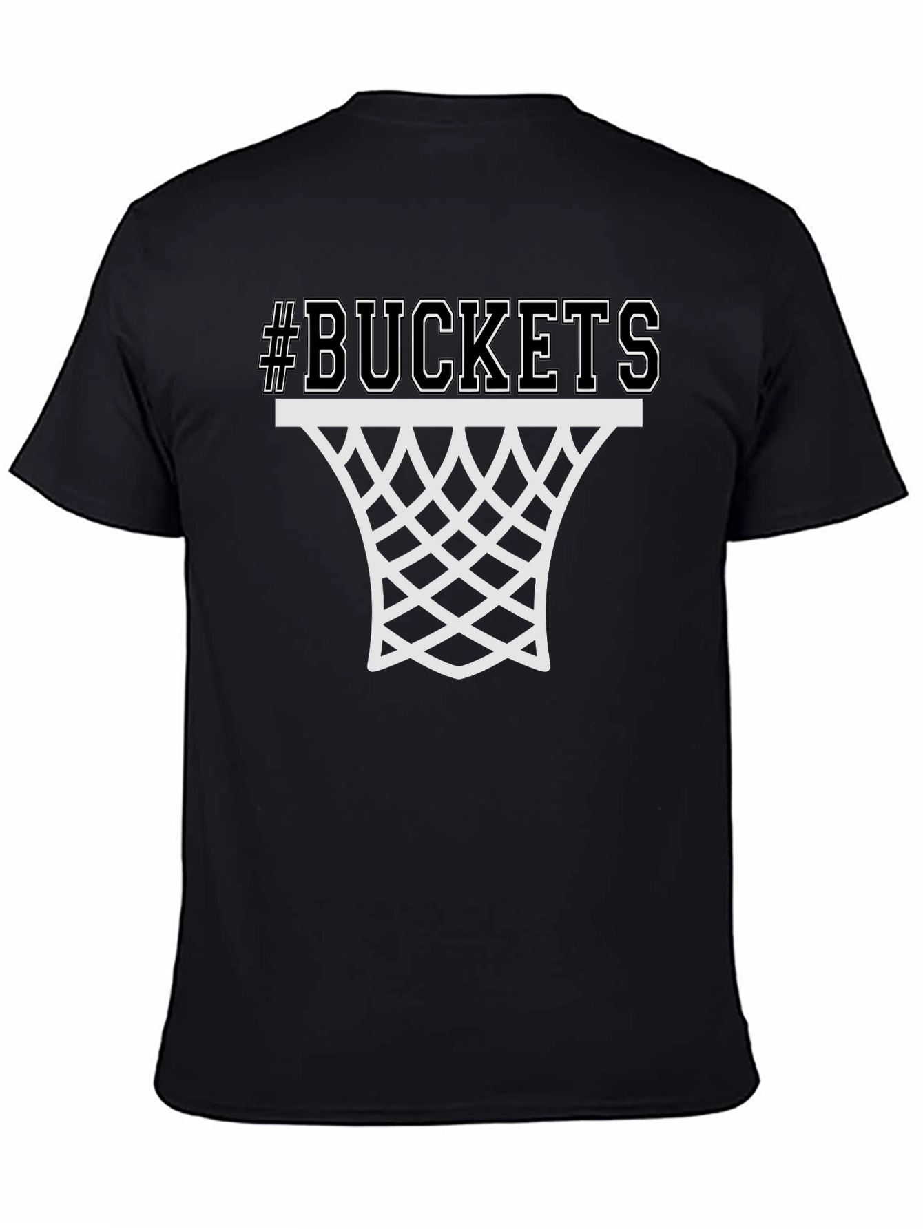 Buckets Graphic Tee - Basketball Fan Shirt