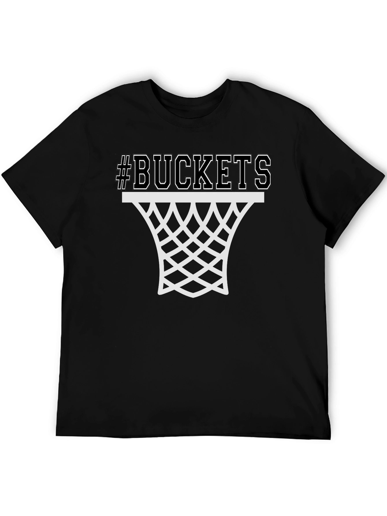 Buckets Graphic Tee - Basketball Fan Shirt