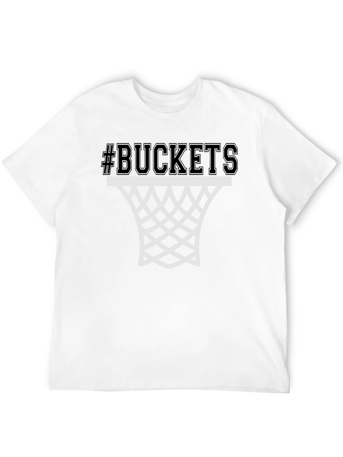 Buckets Graphic Tee - Basketball Fan Shirt