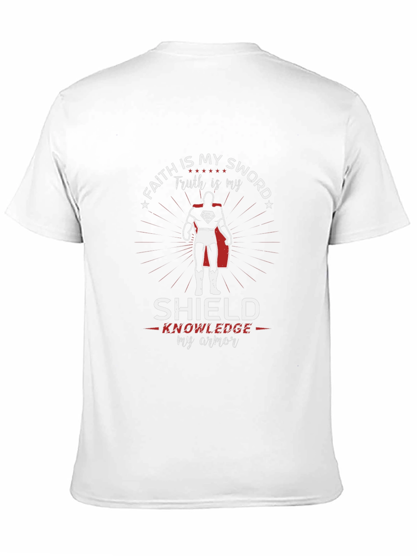 Faith & Knowledge Superhero Graphic T-Shirt