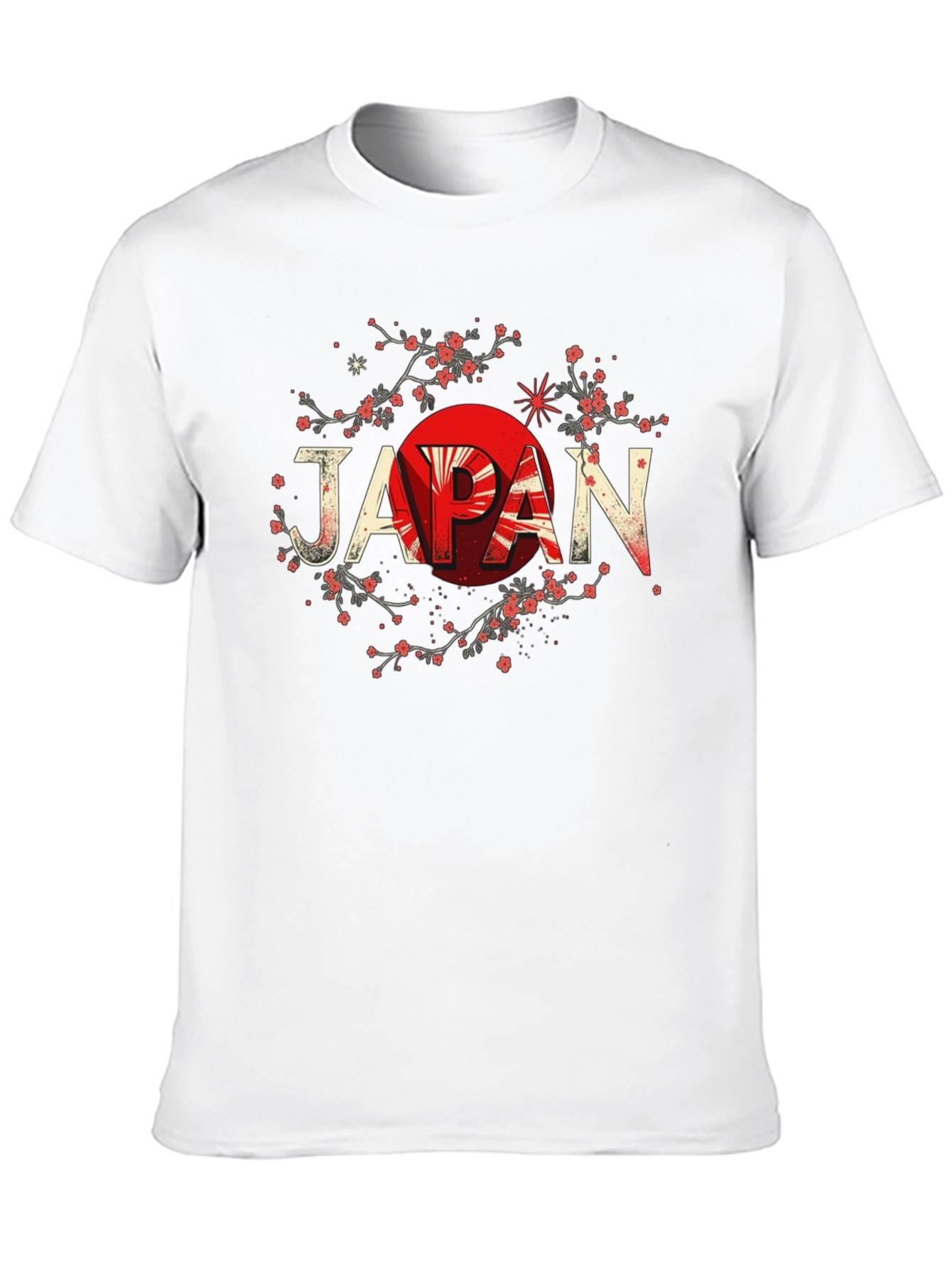 Japan Flag Graphic Black T-Shirt