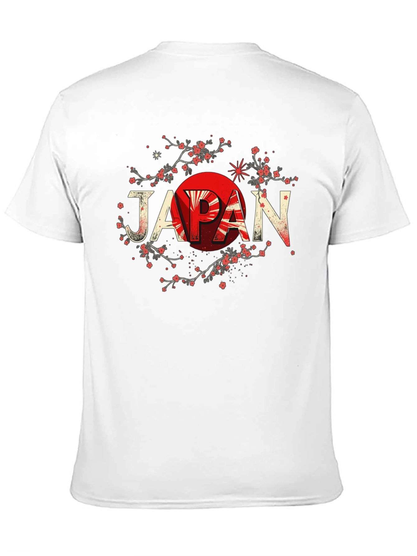 Japan Flag Graphic Black T-Shirt