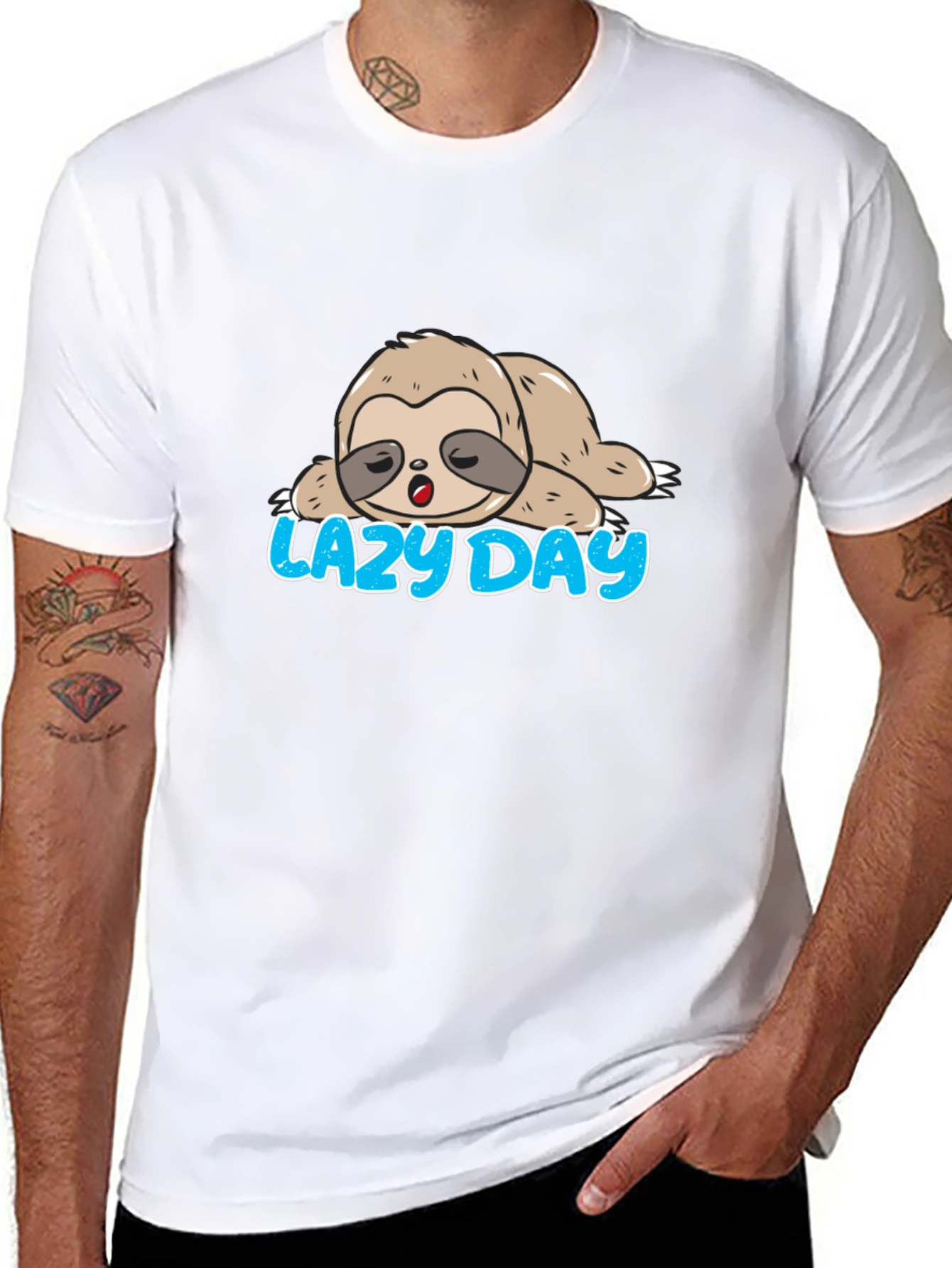 Lazy Day Sloth Graphic Tee