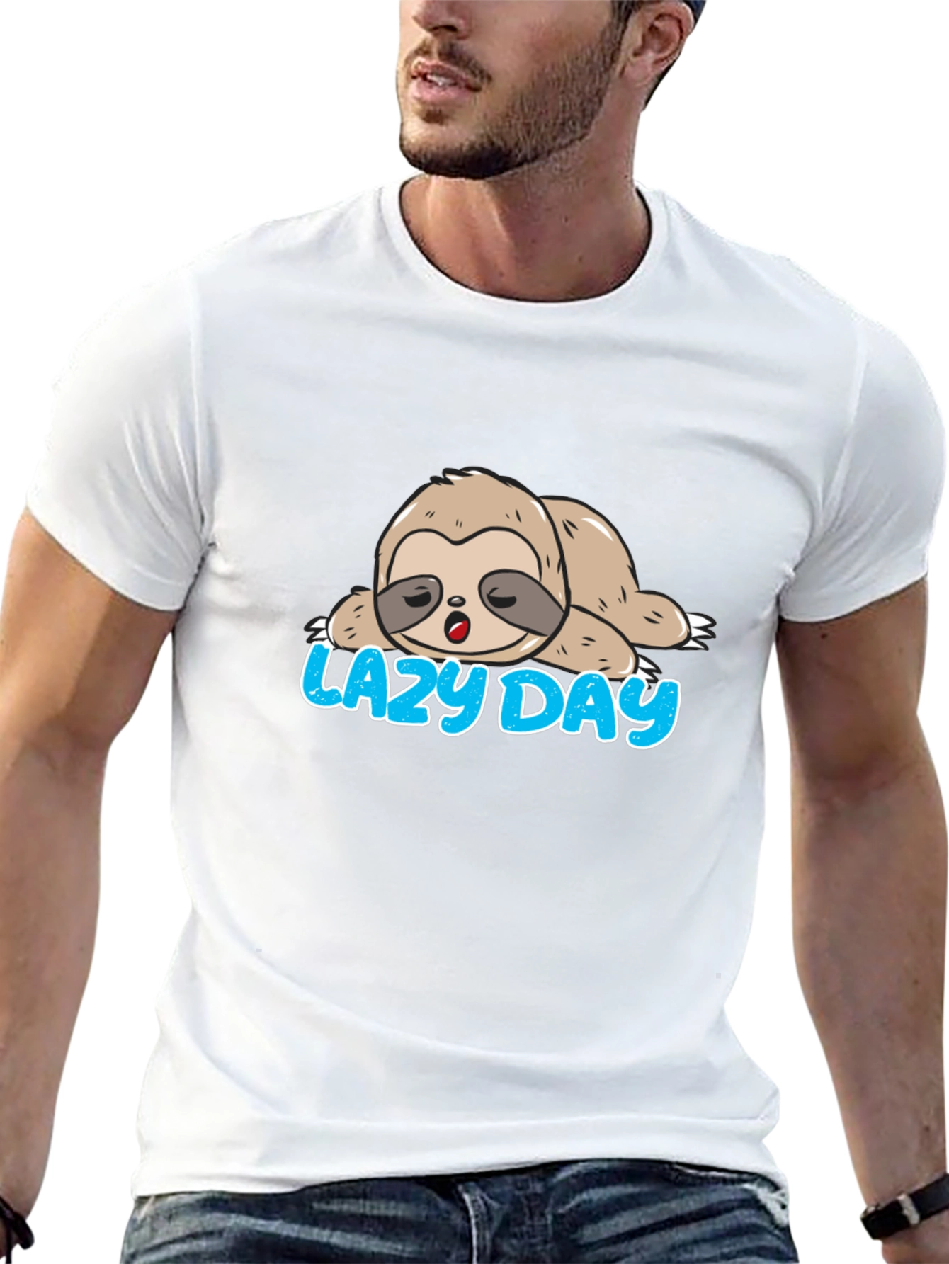 Lazy Day Sloth Graphic Tee