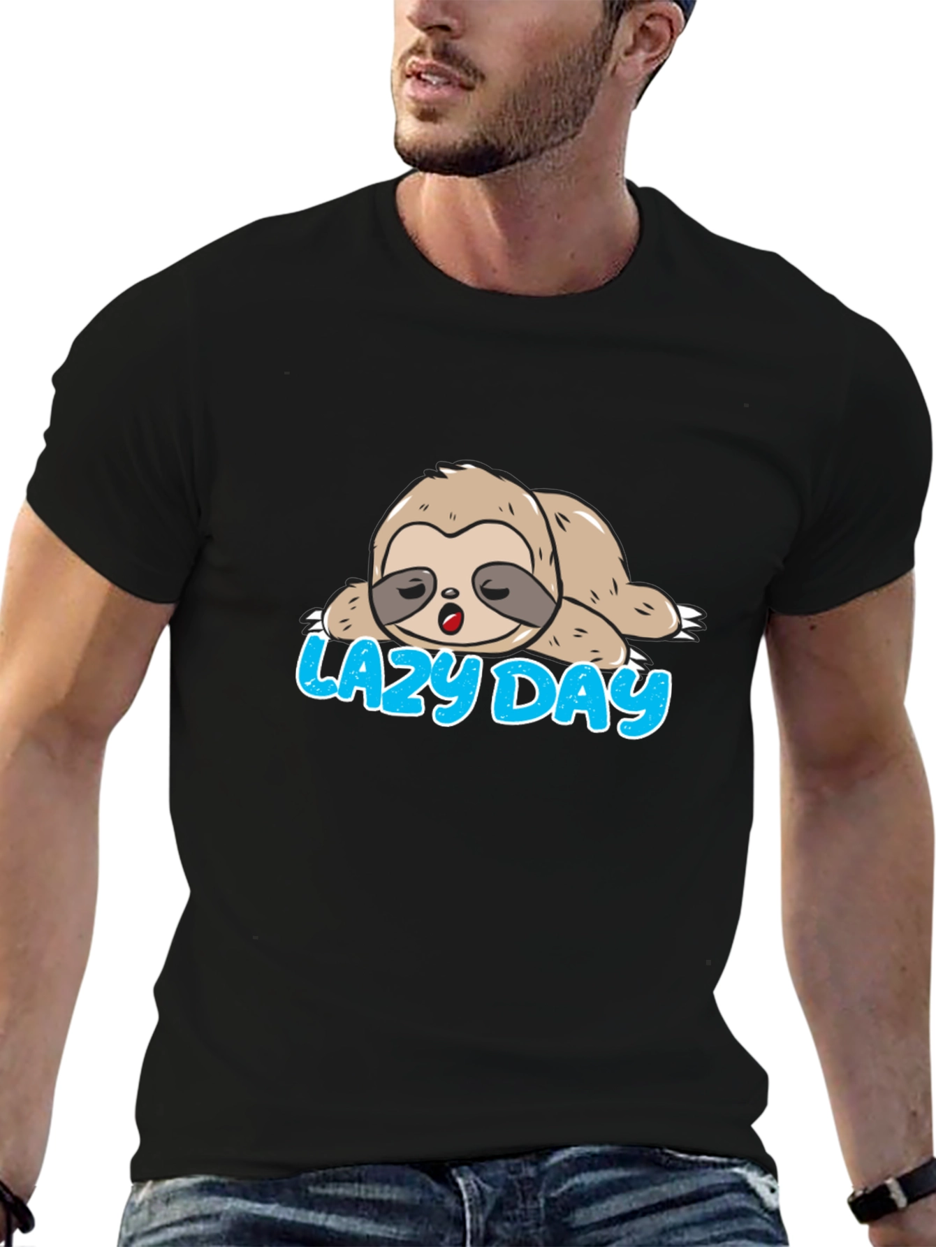 Lazy Day Sloth Graphic Tee