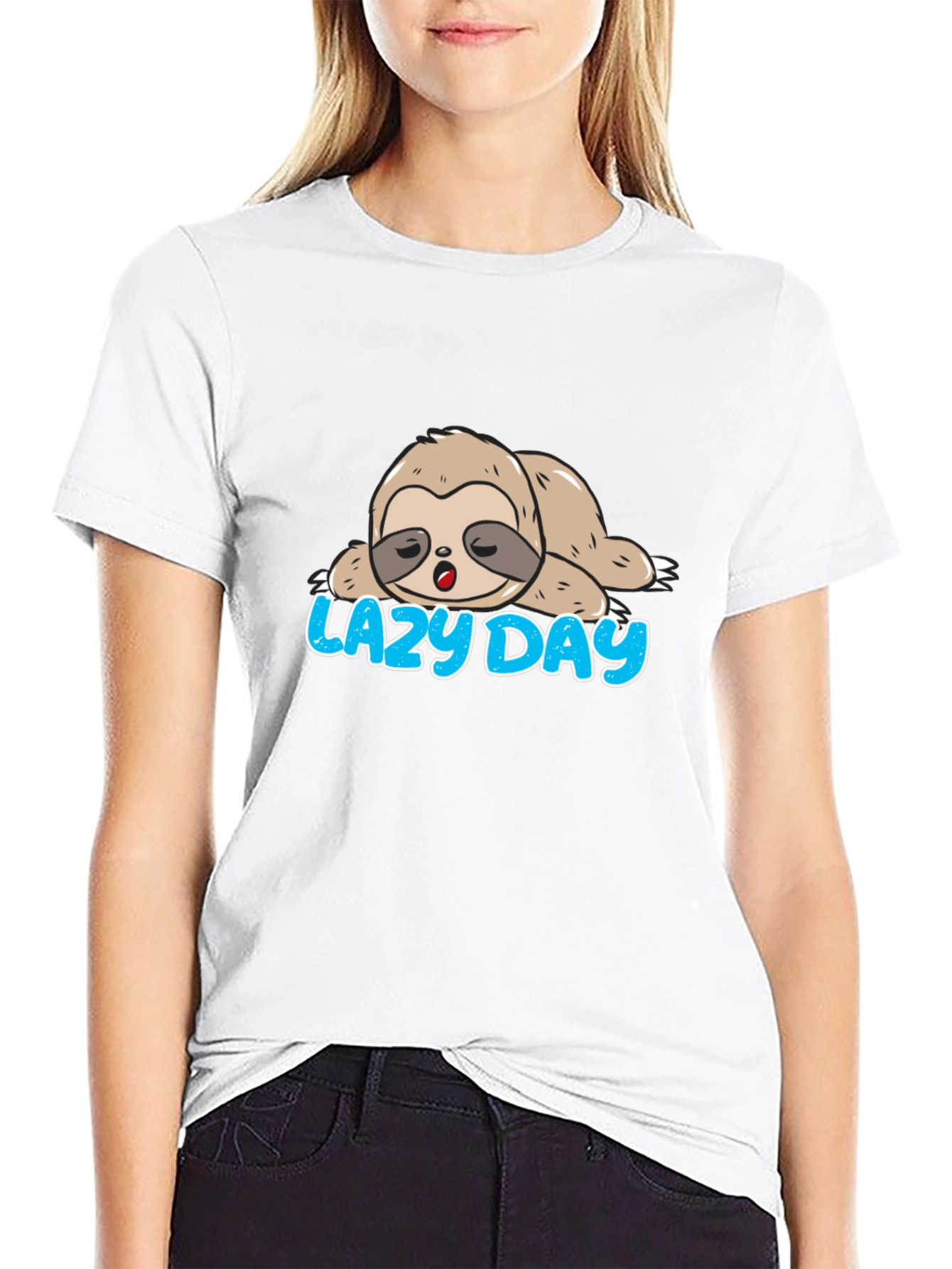 Lazy Day Sloth Graphic Tee