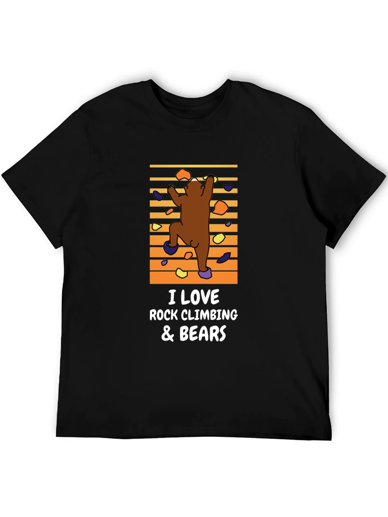 Rock Climbing Bear Graphic Tee