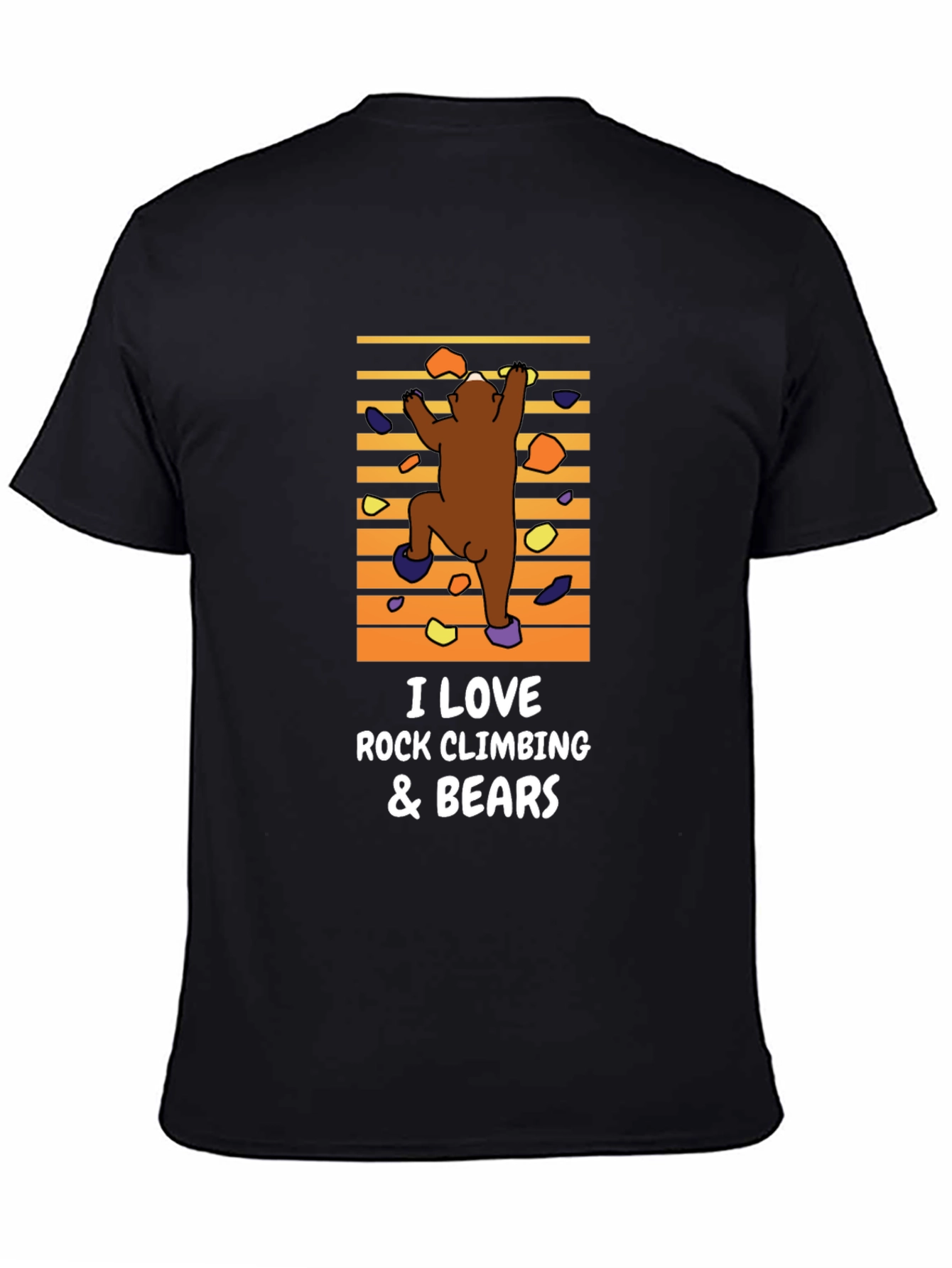 Rock Climbing Bear Graphic Tee