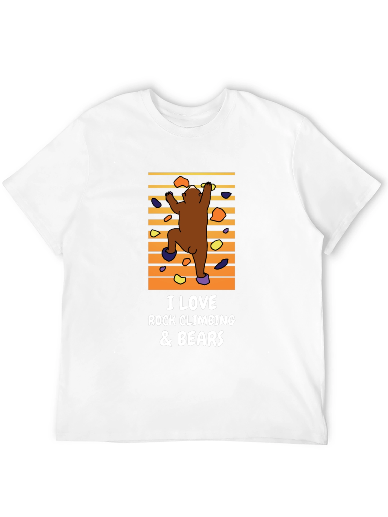Rock Climbing Bear Graphic Tee