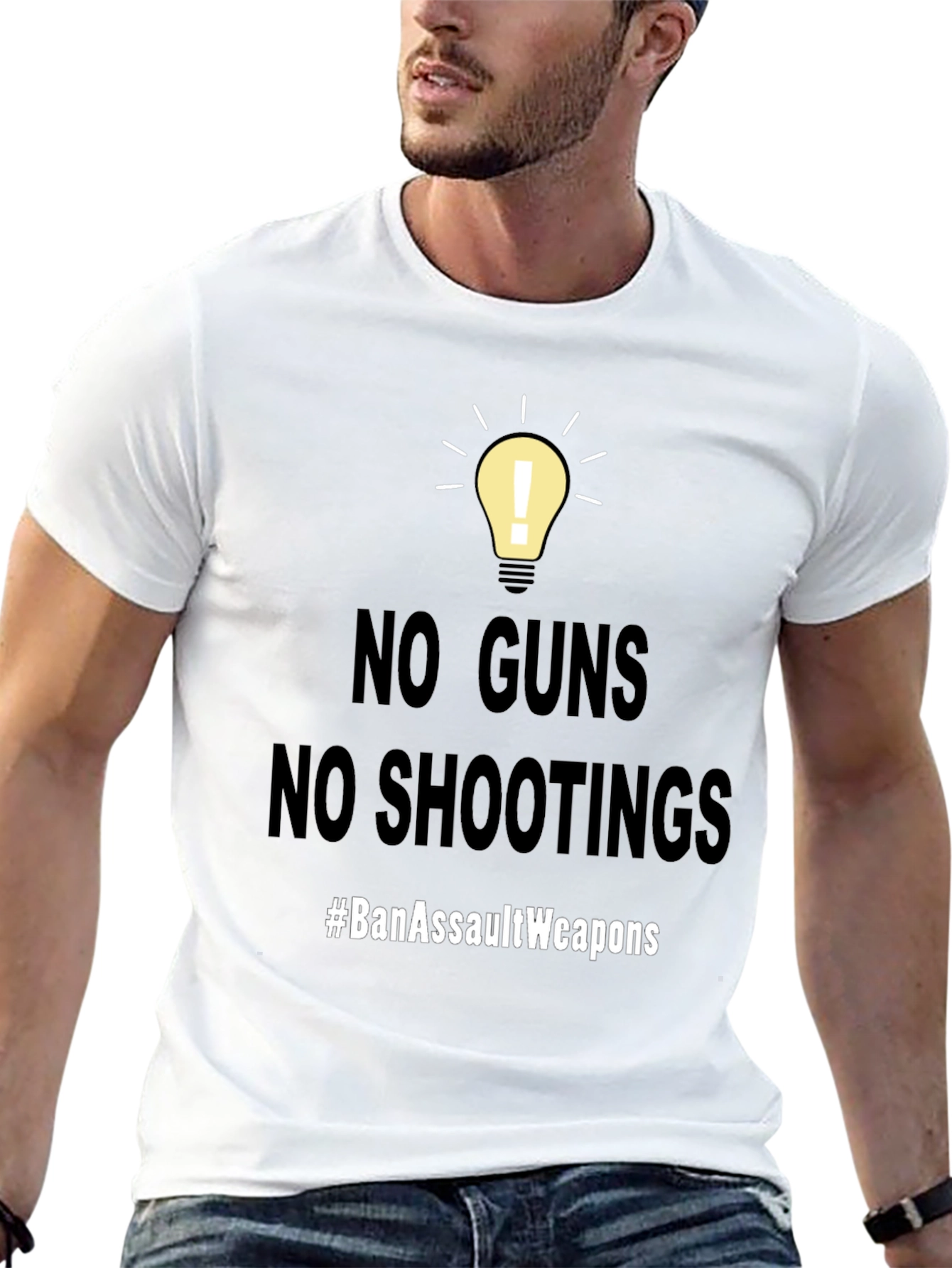 No Guns No Shootings T-Shirt #BanAssaultWeapons