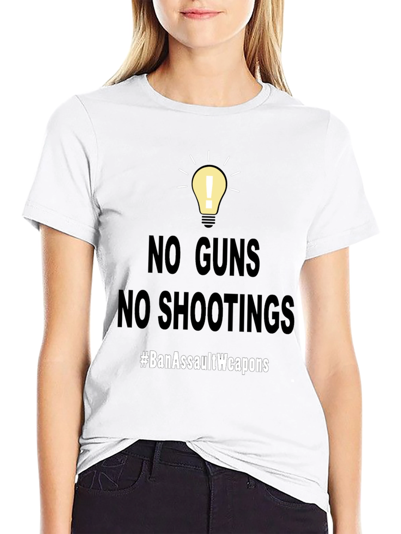 No Guns No Shootings T-Shirt #BanAssaultWeapons