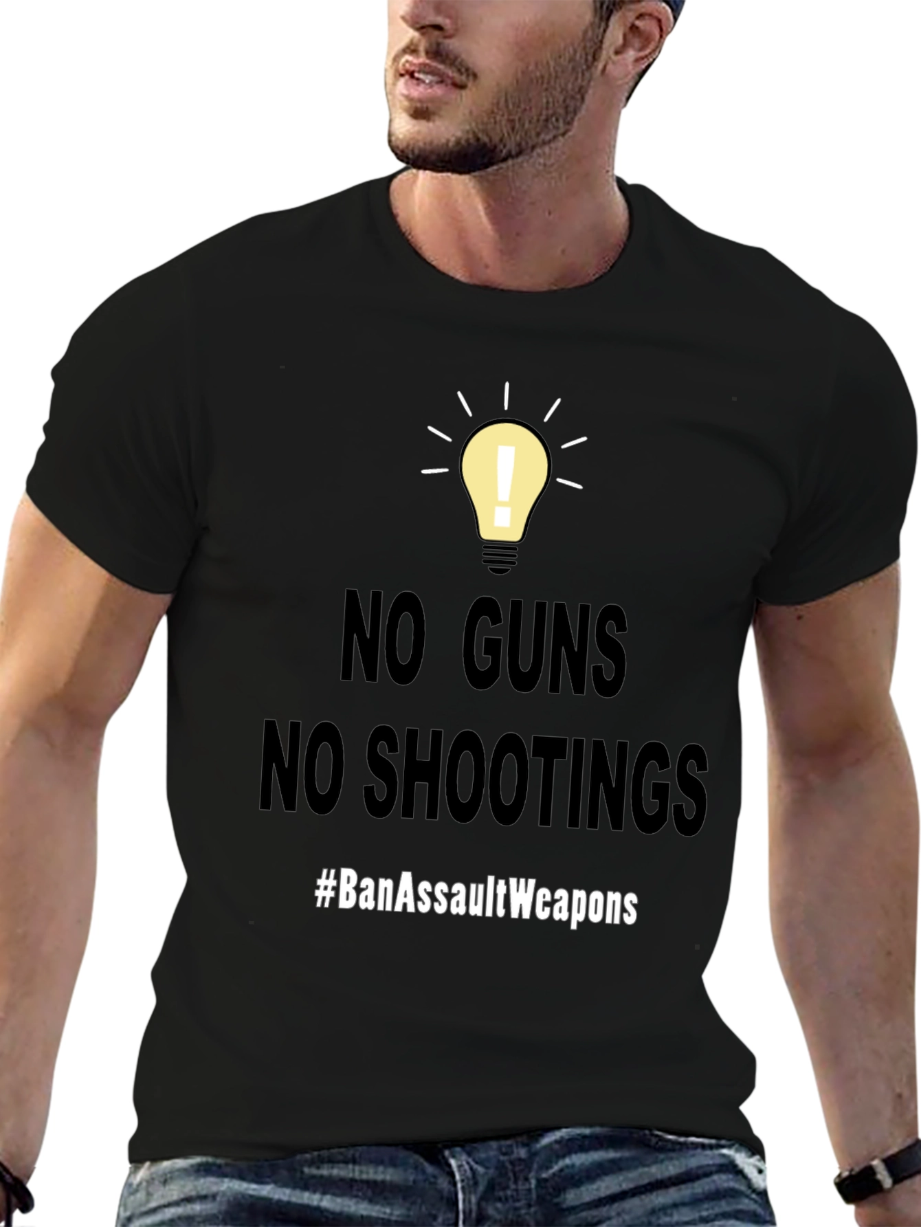 No Guns No Shootings T-Shirt #BanAssaultWeapons