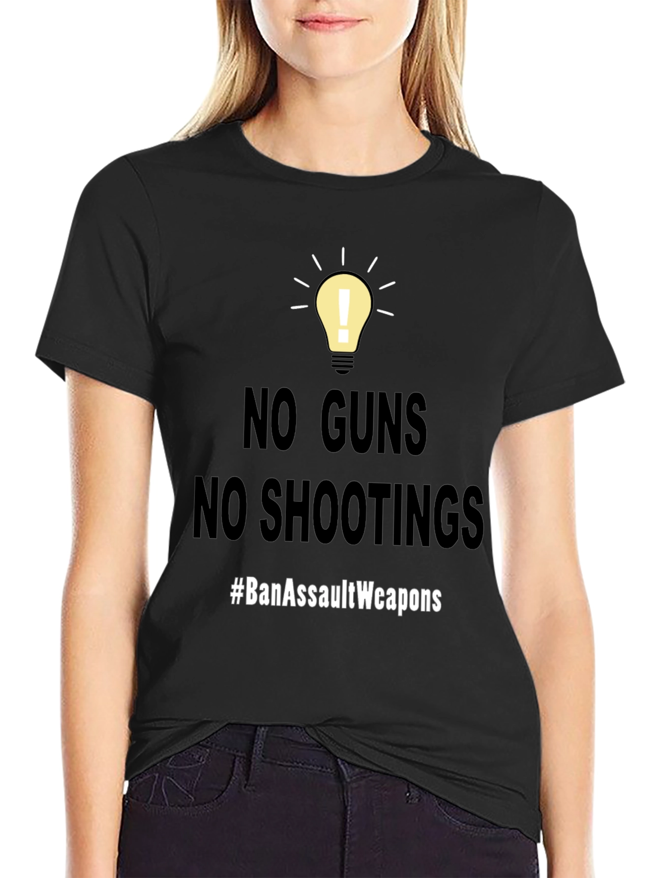 No Guns No Shootings T-Shirt #BanAssaultWeapons