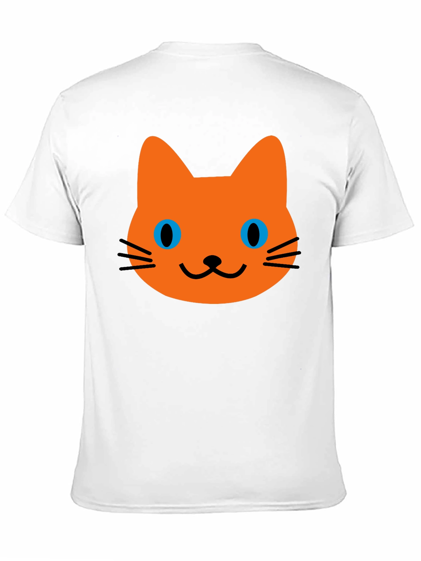 Cat Face Graphic Black T-Shirt
